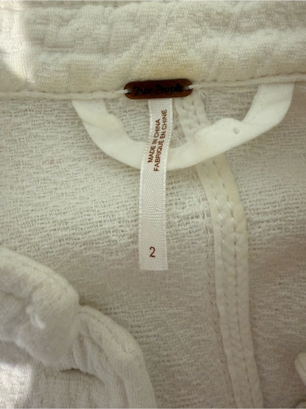 Free People Frilly Military Jacket - Picture 3 of 4